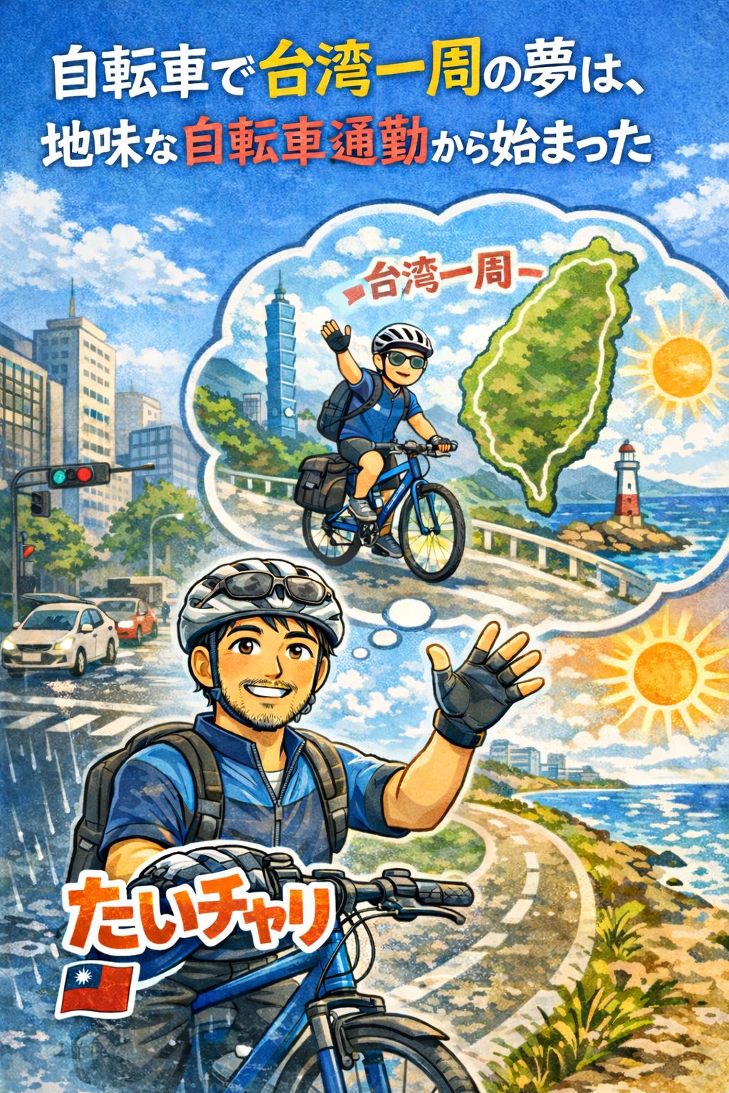 第2話 自転車通勤から夢が始まったたいチャリの物語
