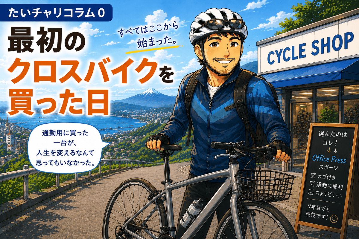 たいチャリ コラム0 最初のクロスバイクを買った日